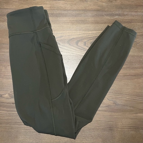 Lululemon Fast & Free Leggings 25” in Dark Olive size 4 - Picture 7 of 7